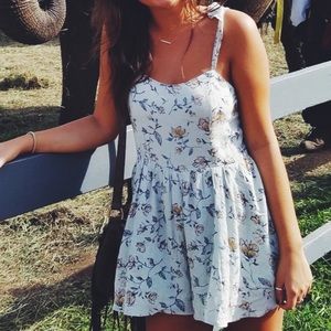 Urban outfitters floral romper - Small